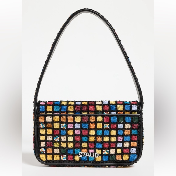 🌺🎉2XHP🎉🌺 NWT Staud Tommy Shoulder Bag Dance Floor - Picture 12 of 16